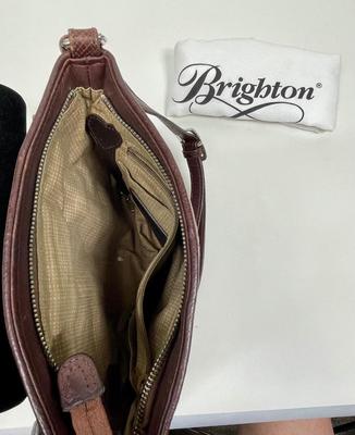 Brighton Acoma brown leather Organizer Convertible Crossbody Shoulder Bag Purse