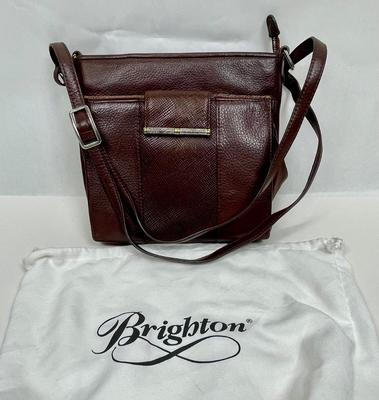 Brighton Acoma brown leather Organizer Convertible Crossbody Shoulder Bag Purse