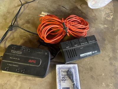 BATTERY BACK UP SURGE Protectors and Extension Cord