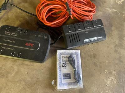 BATTERY BACK UP SURGE Protectors and Extension Cord