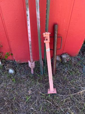 Fence Post pounder - t-posts and a post pulling tool