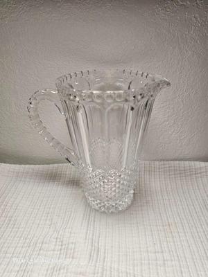 Lot 64: Beautiful Crystal Bowl & Crystal Pitcher