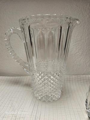 Lot 64: Beautiful Crystal Bowl & Crystal Pitcher
