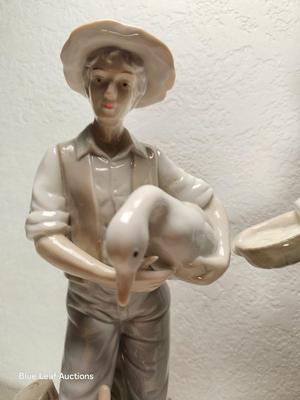 Lot 65: Farm Boy & Girl Porcelain Figurines