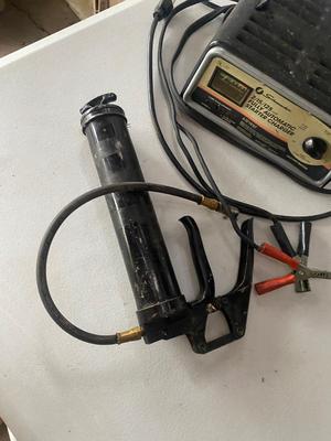Schumacher Battery Charger, Grease Gun and Lubriplate Grease