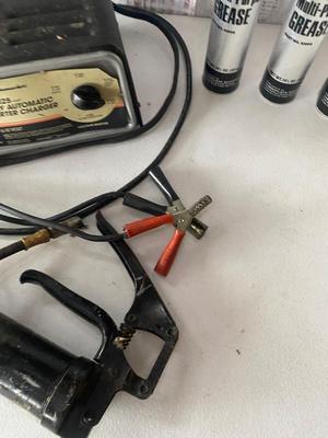 Schumacher Battery Charger, Grease Gun and Lubriplate Grease