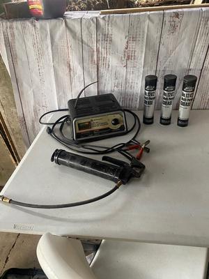 Schumacher Battery Charger, Grease Gun and Lubriplate Grease