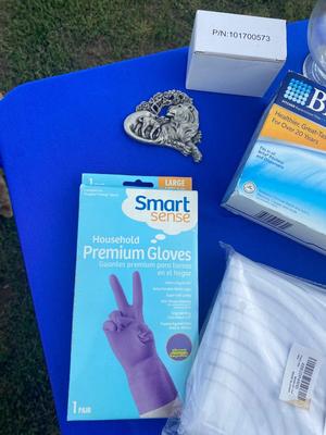 Ice SpereTech Silicone Ice Ball Maker, Silicone Pastry Mat, A Pewter Lion & Lamb , A Variety of Goodies