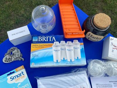 Ice SpereTech Silicone Ice Ball Maker, Silicone Pastry Mat, A Pewter Lion & Lamb , A Variety of Goodies