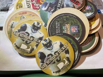 80-Vintage Beer/Drink Bar Coasters as Pictured.