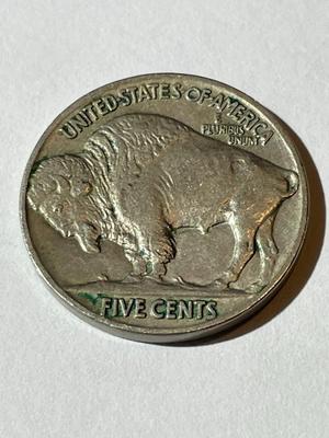 1916-P AU CONDITION BUFFALO NICKEL AS PICTURED.