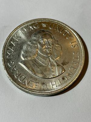 South Africa 1964 Choice BU Proof-Like 50-Cents Silver Crown KM-62 as Pictured.