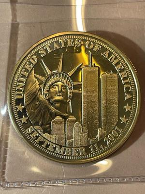 Tribute in Light 9/11 Medal September 11, 2001 Medal as Pictured.