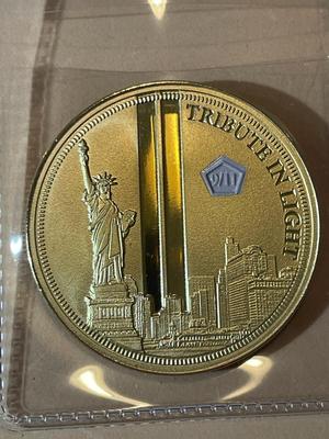 Tribute in Light 9/11 Medal September 11, 2001 Medal as Pictured.