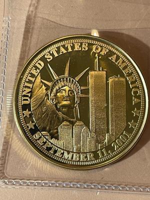Last Column 9/11 Medal September 11, 2001 Medal as Pictured.