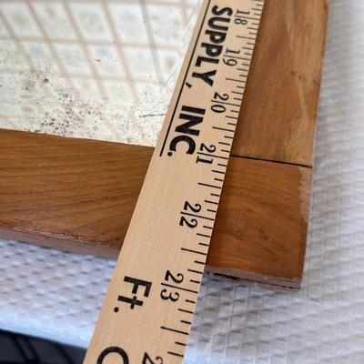 Oak framed mirror