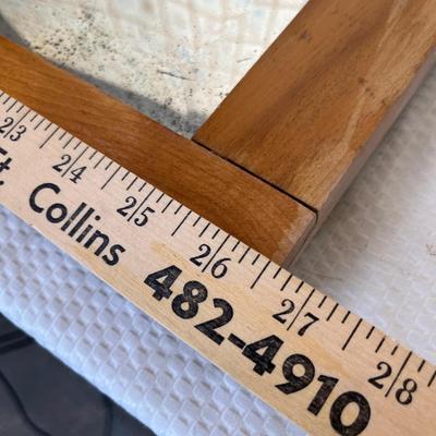 Oak framed mirror