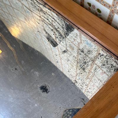 Oak framed mirror