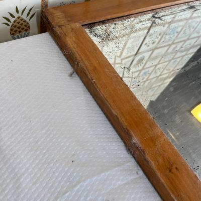 Oak framed mirror