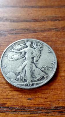 LOT 80 1928-S SILVER HALF DOLLAR