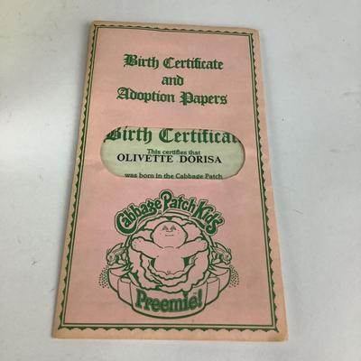 557 Vintage 1984 Soft Head Cabbage Patch Kid