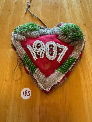 Vintage Antique Beaded Pincushion