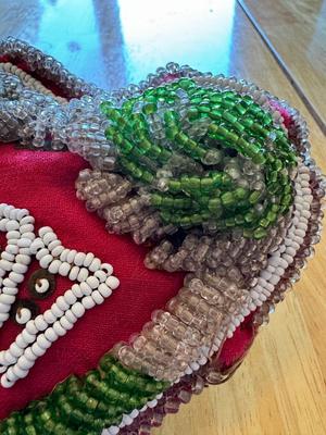 Vintage Antique Beaded Pincushion