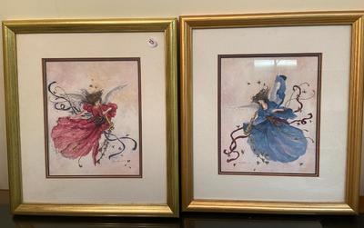 Vintage Reimel Abrams Watercolor Paintings, Framed and Signed