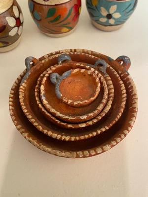 Vintage Red Clay Mexican Pottery Lot