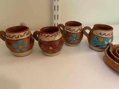 Vintage Red Clay Mexican Pottery Lot