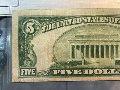 Scarce $5 National Currency 1929 "Kingston Pennsylvania" Charter-14023 in Fine/VF Condition as Pictured.