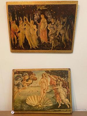 Classical Art Decoupage Portaits on Wood (From Italy)