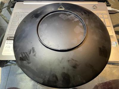 Vietnam Hand Painted Art Lacquered Souvenir Plate Countryside Landscape Wall Hanging 11.75" in Diameter.