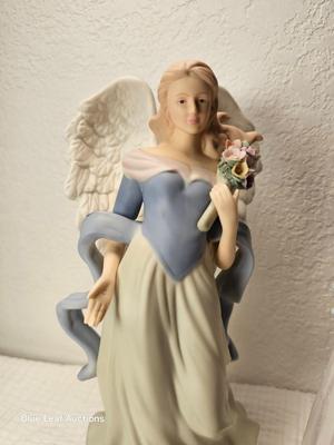 Lot 71: Porcelain Angle & Porcelain Woman with Hat