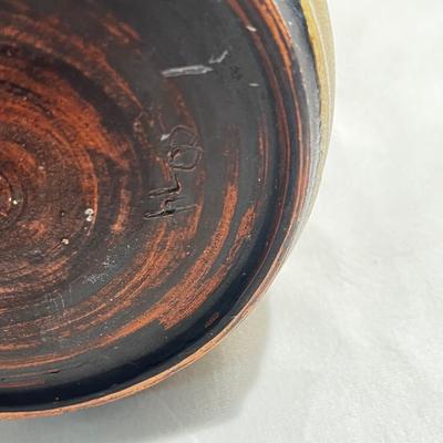 Signed Art Studio Vtg Pottery Folk Primitive Tribal Vase