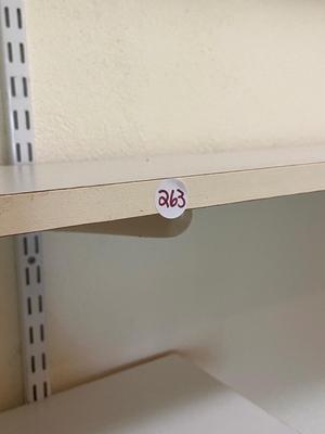 Wall Mounted White Shelving Unit (Five Shelves)