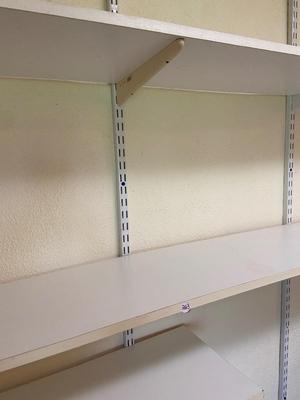 Wall Mounted White Shelving Unit (Five Shelves)