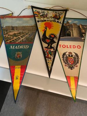Vintage Souvenir Pennant and Fan