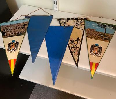 Vintage Souvenir Pennant and Fan