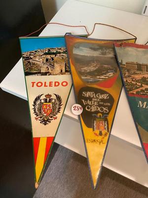 Vintage Souvenir Pennant and Fan