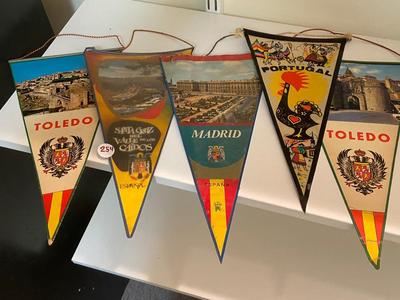 Vintage Souvenir Pennant and Fan
