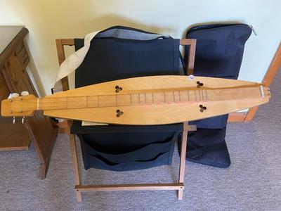 Four String Dulcimer with Stand and Case