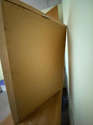 Framed Lithograph of Chartres. Cathedral Portal Statues, Signed and Numbered