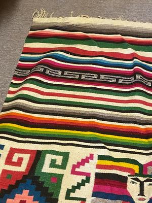 Vintage Mexican/Aztec Style Rug
