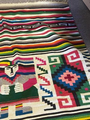 Vintage Mexican/Aztec Style Rug