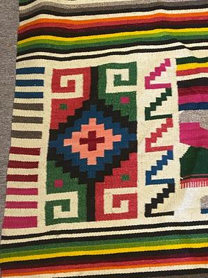 Vintage Mexican/Aztec Style Rug