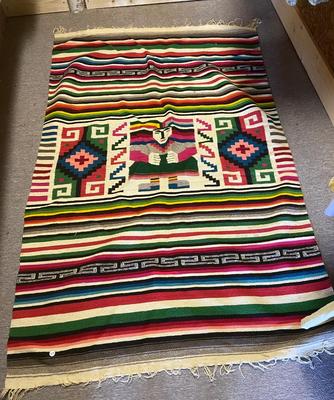Vintage Mexican/Aztec Style Rug
