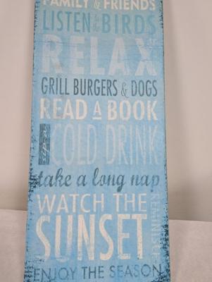 "Patio Rules" Wall Decor