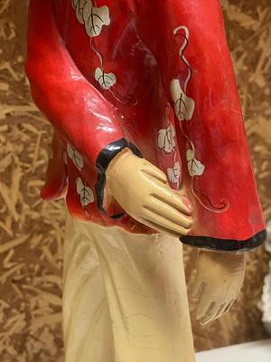 Vintage Rock O’Stone Handpainted Asian Ceramic Figurines