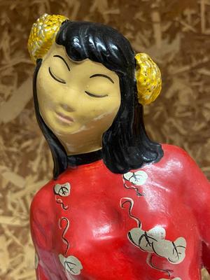 Vintage Rock O’Stone Handpainted Asian Ceramic Figurines